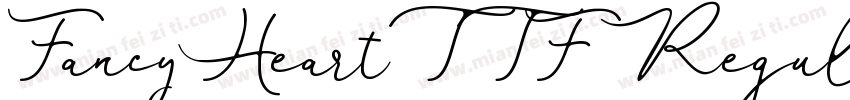 FancyHeartTTF Regular(ttf)字体转换